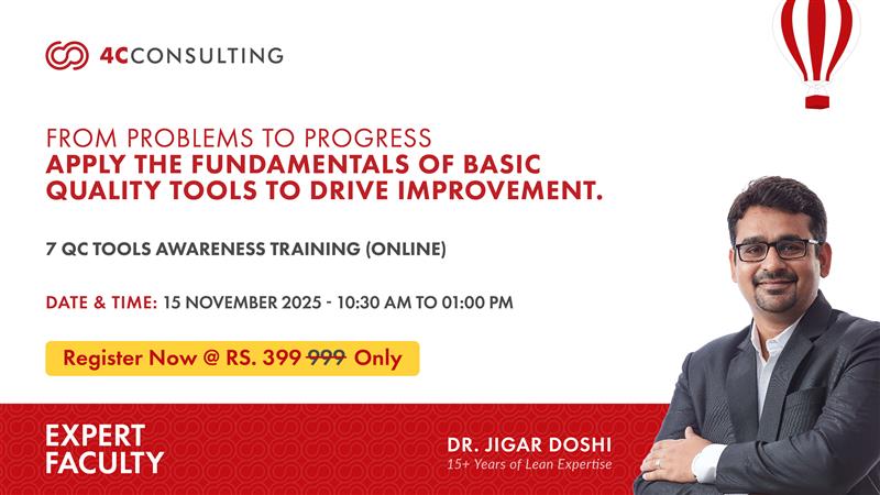 7 QC TOOLS AWARENESS TRAINING ONLINE - 15NOV2025 - DR-JIGAR-DOSHI --