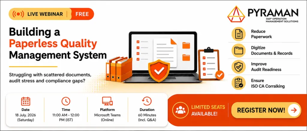 Webinar on paperless management solutions banner